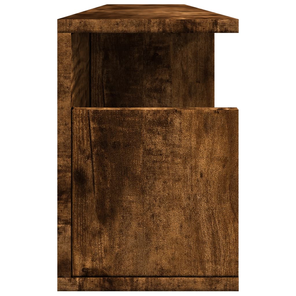 Wandschrank 100x20x30 cm Räuchereiche Holzwerkstoff