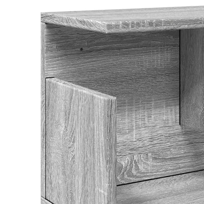 Wandschrank 100x20x30 cm Grau Sonoma Holzwerkstoff