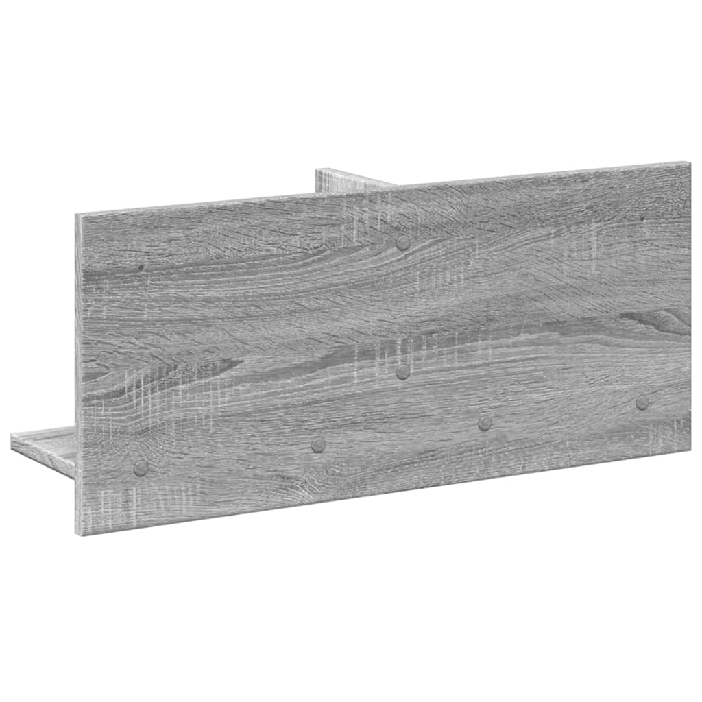 Wandschrank 70x16,5x30 cm Grau Sonoma Holzwerkstoff