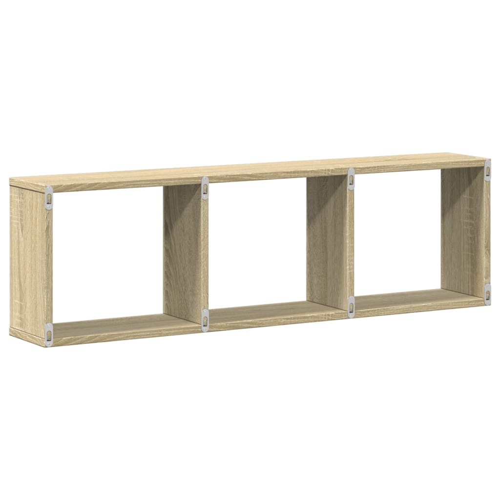 Wandschrank 100x16x30 cm Sonoma Eiche Holzwerkstoff