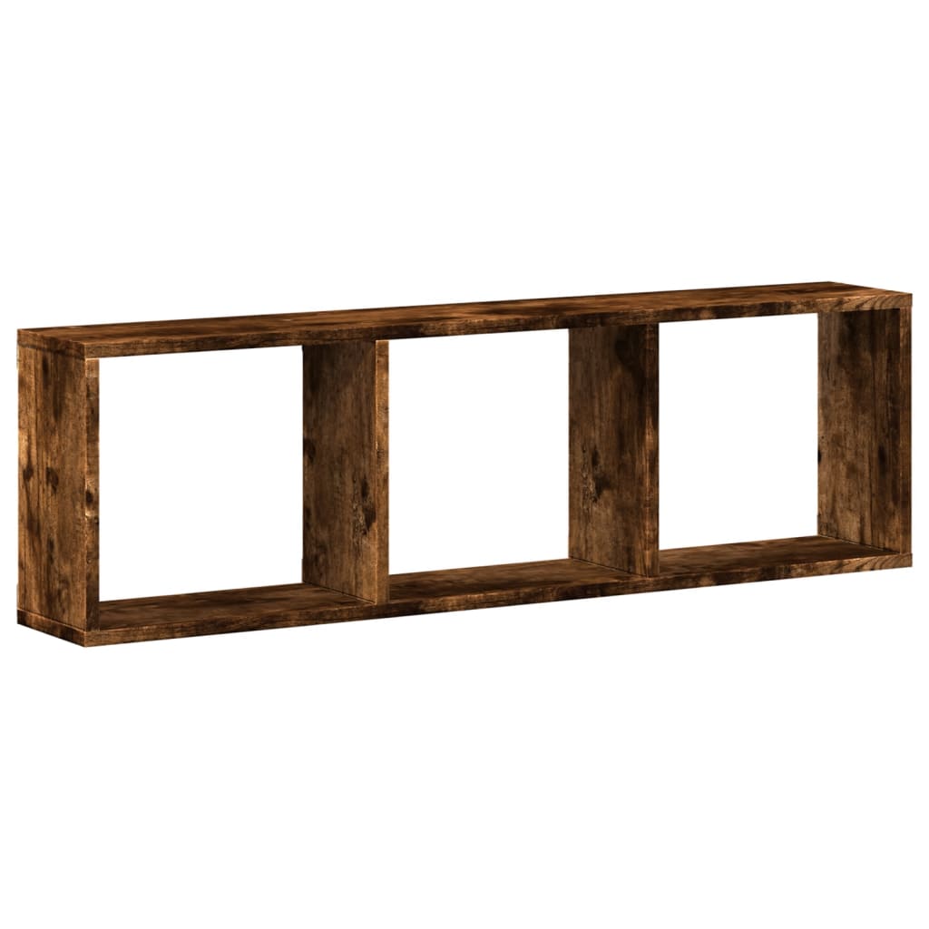 Wandschrank 100x16x30 cm Räuchereiche Holzwerkstoff