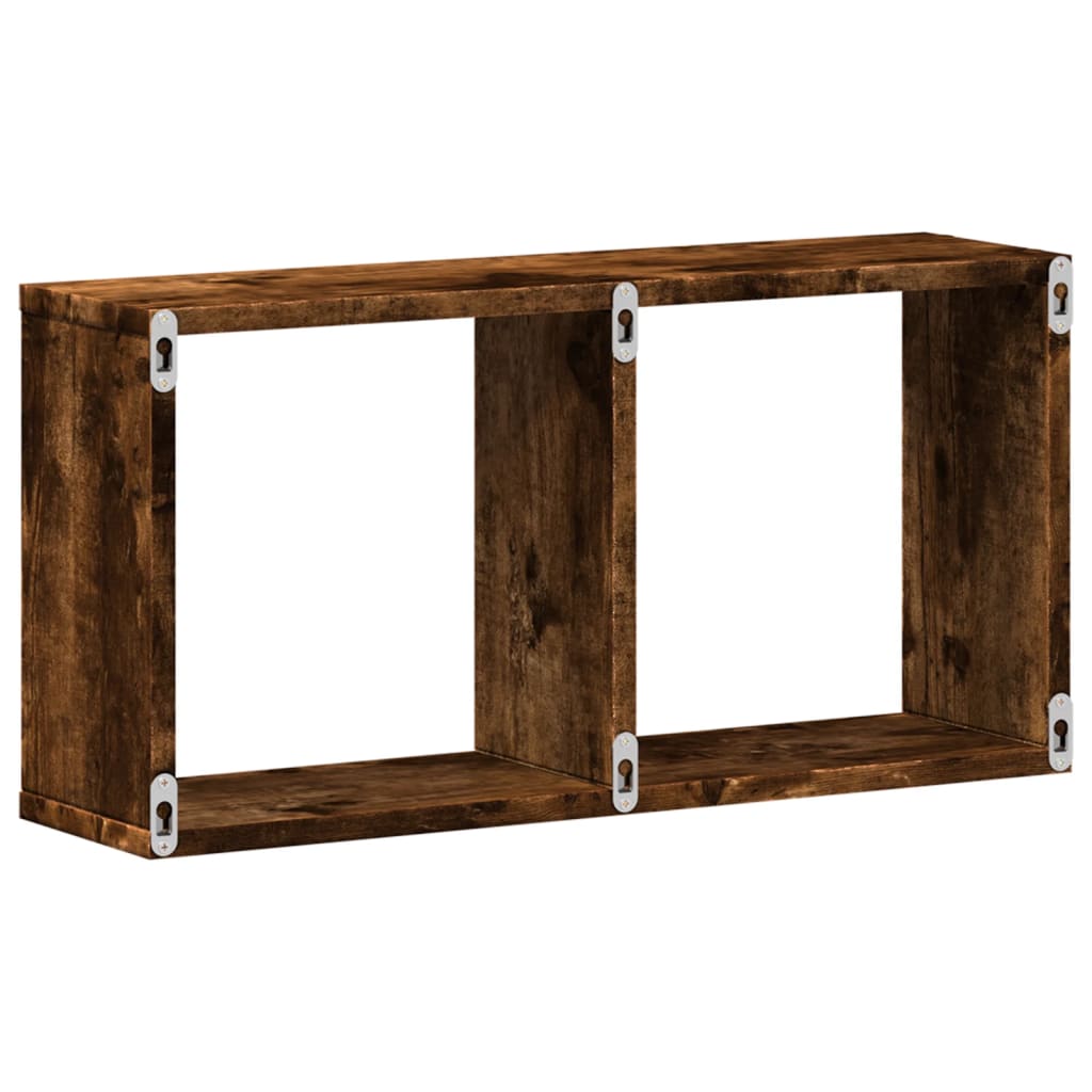 Wandschrank 60x16x30 cm Räuchereiche Holzwerkstoff