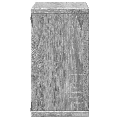 Wandschrank 60x16x30 cm Grau Sonoma Holzwerkstoff