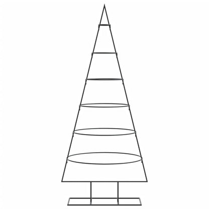 Metall-Weihnachtsbaum für Dekorationen Schwarz 150 cm