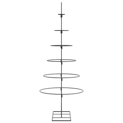 Metall-Weihnachtsbaum für Dekorationen Schwarz 150 cm