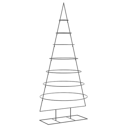 Albero di Natale in metallo per decorazione, nero, 210 cm