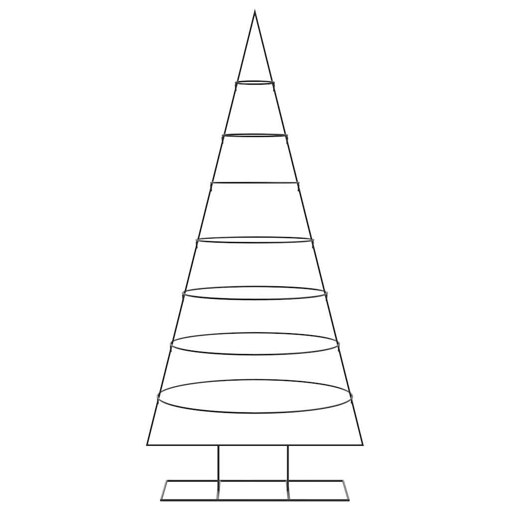 Albero di Natale in metallo per decorazione, nero, 210 cm