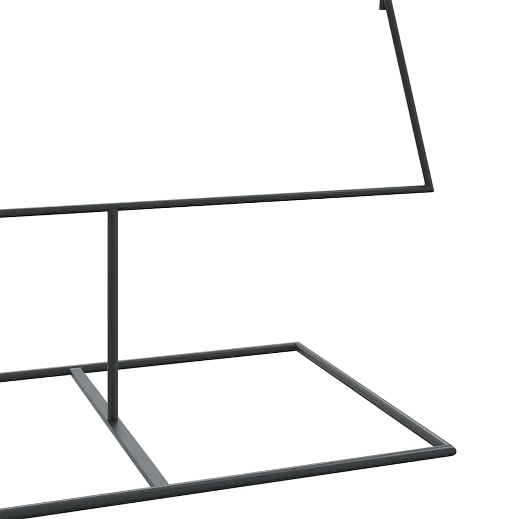 Albero di Natale in metallo per decorazione, nero, 210 cm