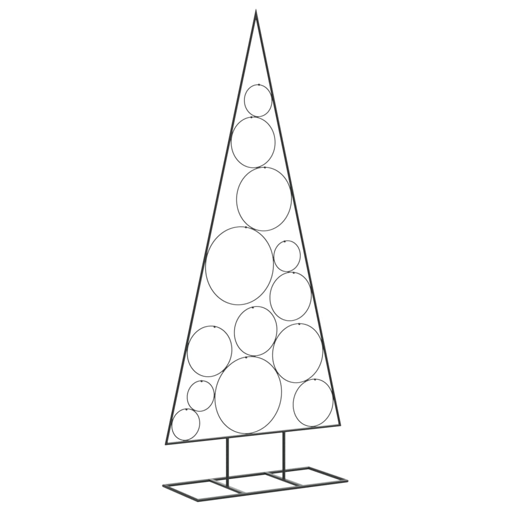 Metall-Weihnachtsbaum für Dekorationen Schwarz 150 cm