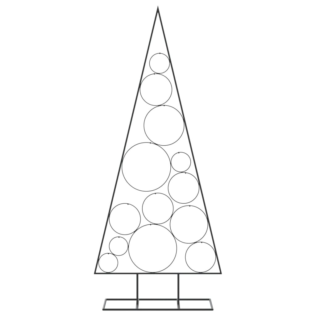 Metall-Weihnachtsbaum für Dekorationen Schwarz 150 cm