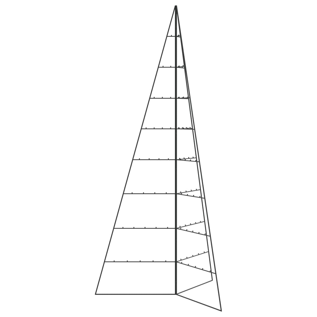 Metall-Weihnachtsbaum zum Dekorieren Schwarz 210 cm