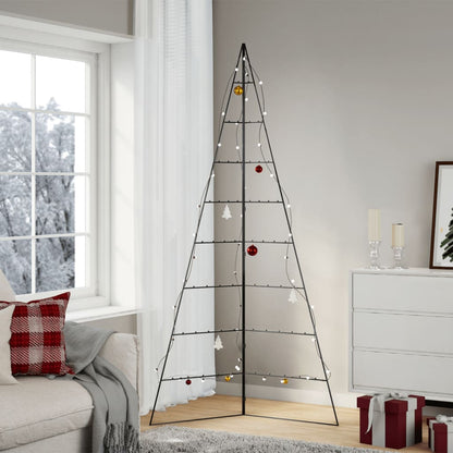 Metall-Weihnachtsbaum zum Dekorieren Schwarz 210 cm