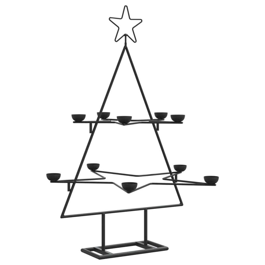 Metall-Weihnachtsbaum zum Dekorieren Schwarz 75 cm