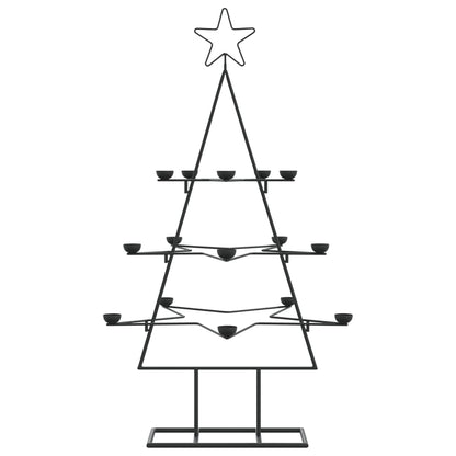 Metall-Weihnachtsbaum zum Dekorieren Schwarz 105 cm