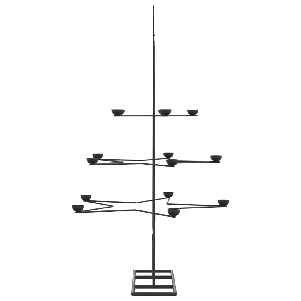 Metall-Weihnachtsbaum zum Dekorieren Schwarz 105 cm