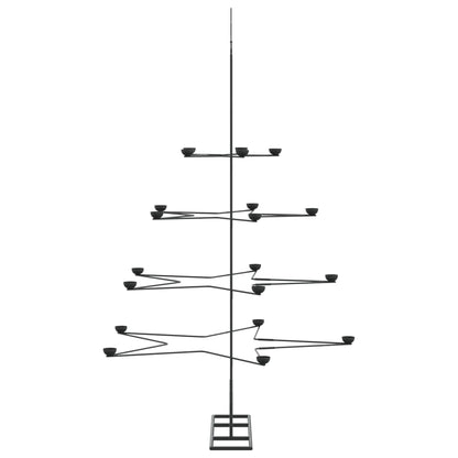 Metall-Weihnachtsbaum für Dekorationen Schwarz 140 cm