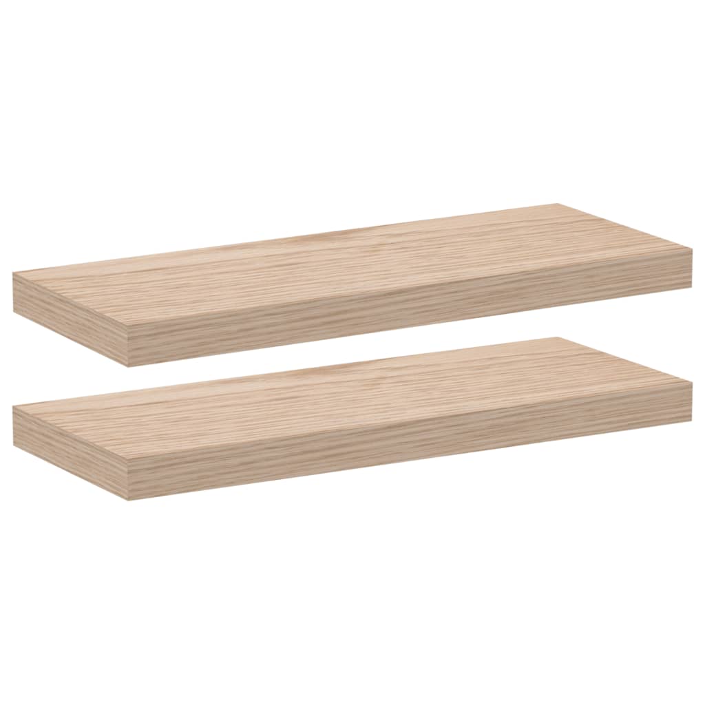 Schweberegale 2 Stk. 60x23,5x4 cm Holzwerkstoff