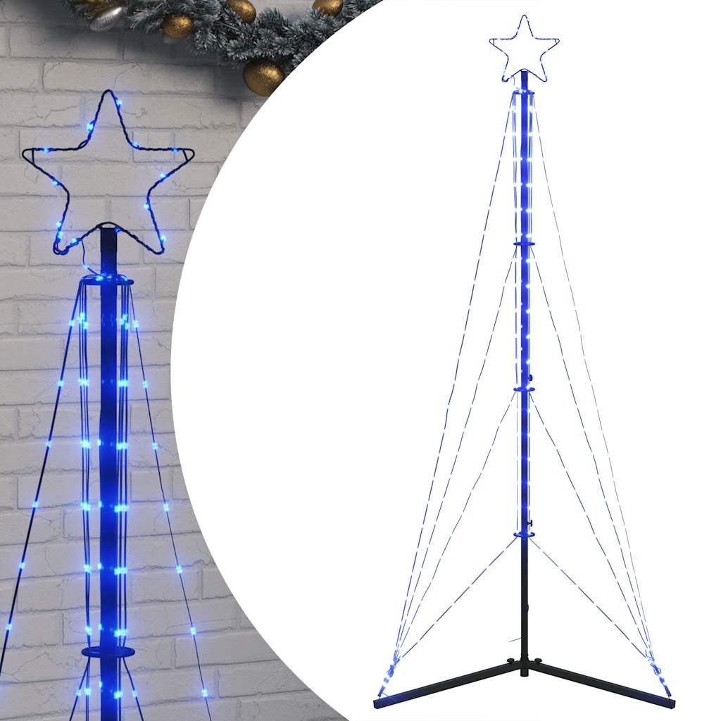 Weihnachtsbaum-Beleuchtung 363 LEDs Blau 182 cm