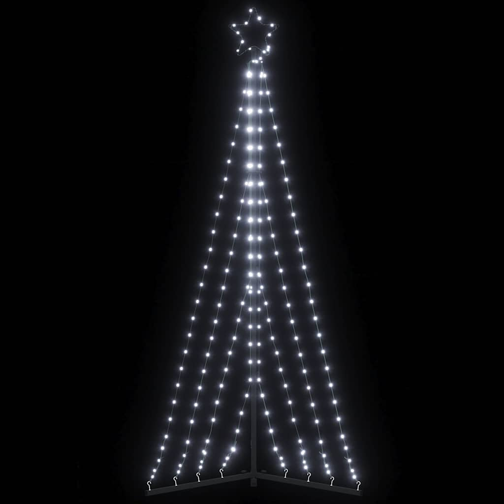 Weihnachtsbaum-Beleuchtung 339 LEDs Kaltweiß 187 cm