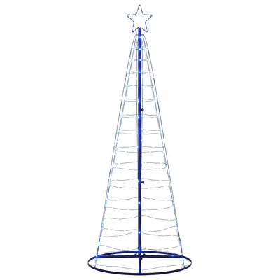 Weihnachtsbaum Kegelform 200 LEDs Blau 182 cm