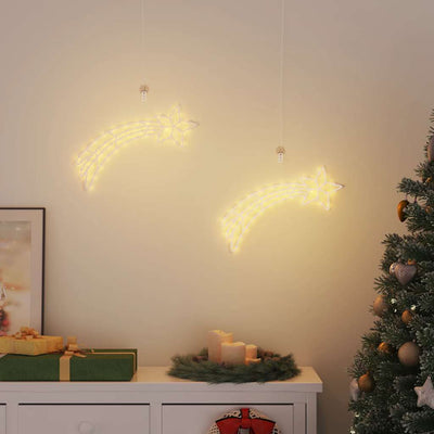 Weihnachtsbeleuchtung Sternschnuppen-Silhouette 2 Stk. 50 LEDs