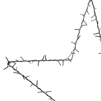 Weihnachtsbeleuchtung Stern-Silhouette 115 LEDs Warmweiß