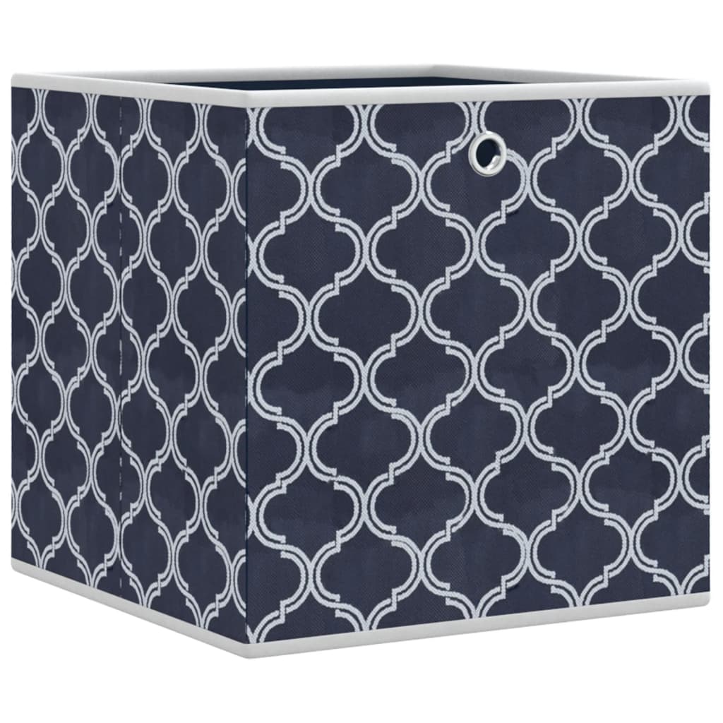 Faltboxen 4 Stk. Blau 32x32x32 cm Vlies