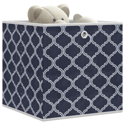 Faltboxen 4 Stk. Blau 32x32x32 cm Vlies