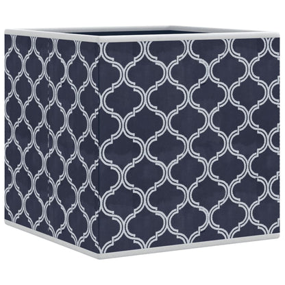 Faltboxen 10 Stk. Blau 32x32x32 cm Vlies