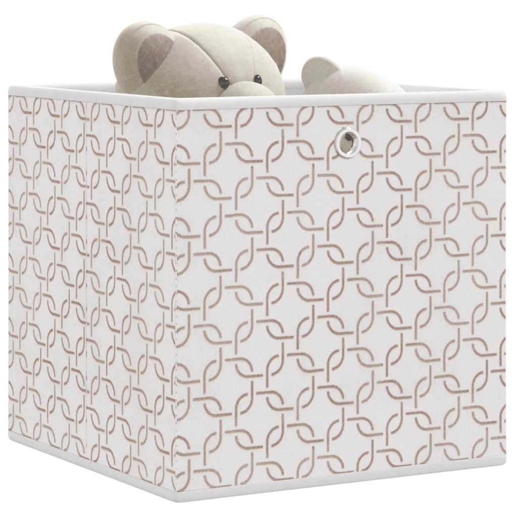 Faltboxen 10 Stk. Creme 32x32x32 cm Vlies