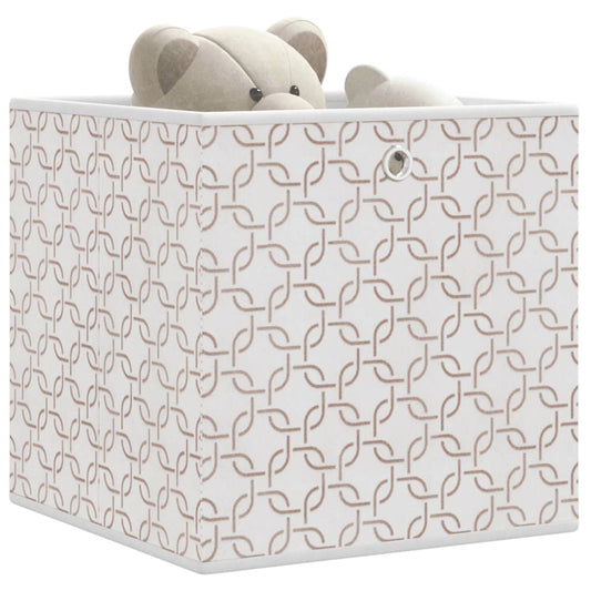 Faltboxen 10 Stk. Creme 32x32x32 cm Vlies