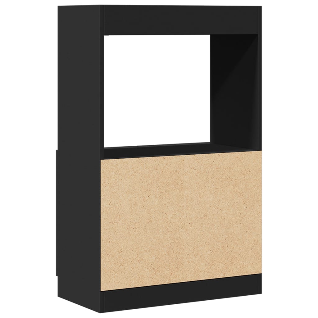 Highboard Schwarz 63x33x100 cm Holzwerkstoff