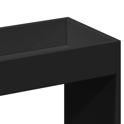 Highboard Schwarz 63x33x100 cm Holzwerkstoff