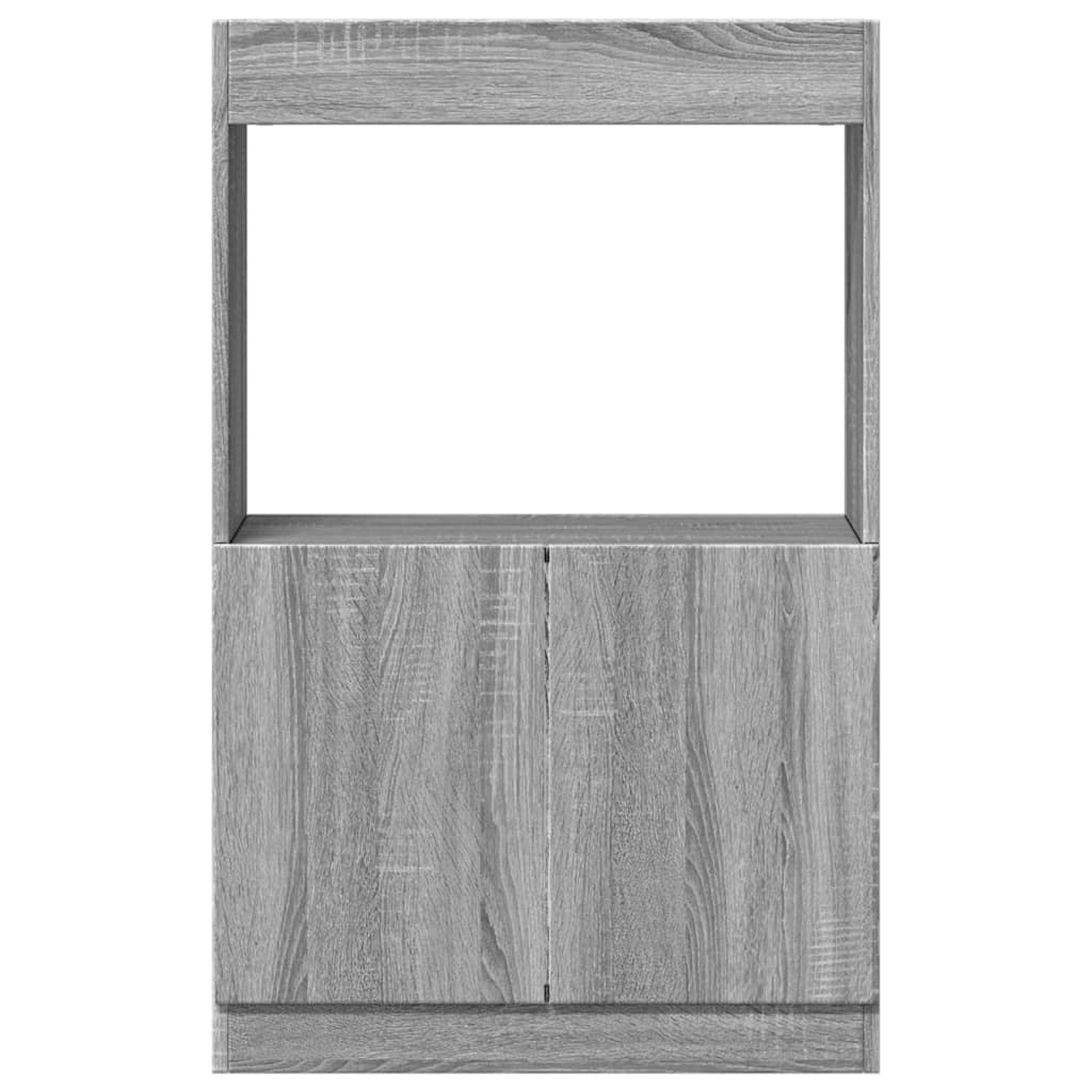 Highboard Grau Sonoma-Eiche 63x33x100 cm Holzwerkstoff