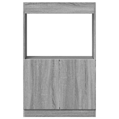 Highboard Grau Sonoma-Eiche 63x33x100 cm Holzwerkstoff