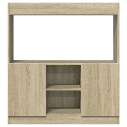 Highboard Sonoma-Eiche 92x33x100 cm Holzwerkstoff