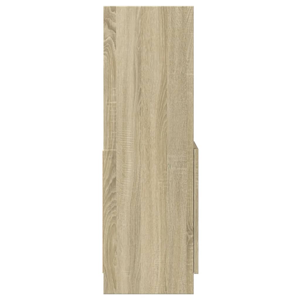 Highboard Sonoma-Eiche 92x33x100 cm Holzwerkstoff