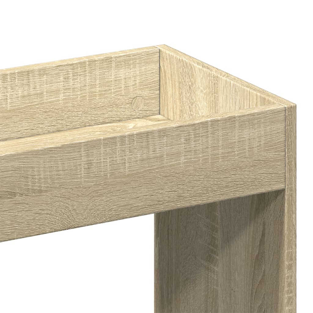 Highboard Sonoma-Eiche 92x33x100 cm Holzwerkstoff