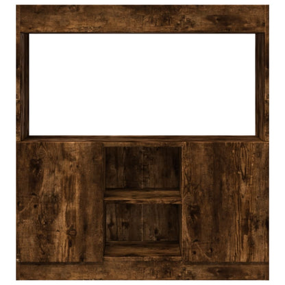 Highboard Räuchereiche 92x33x100 cm Holzwerkstoff