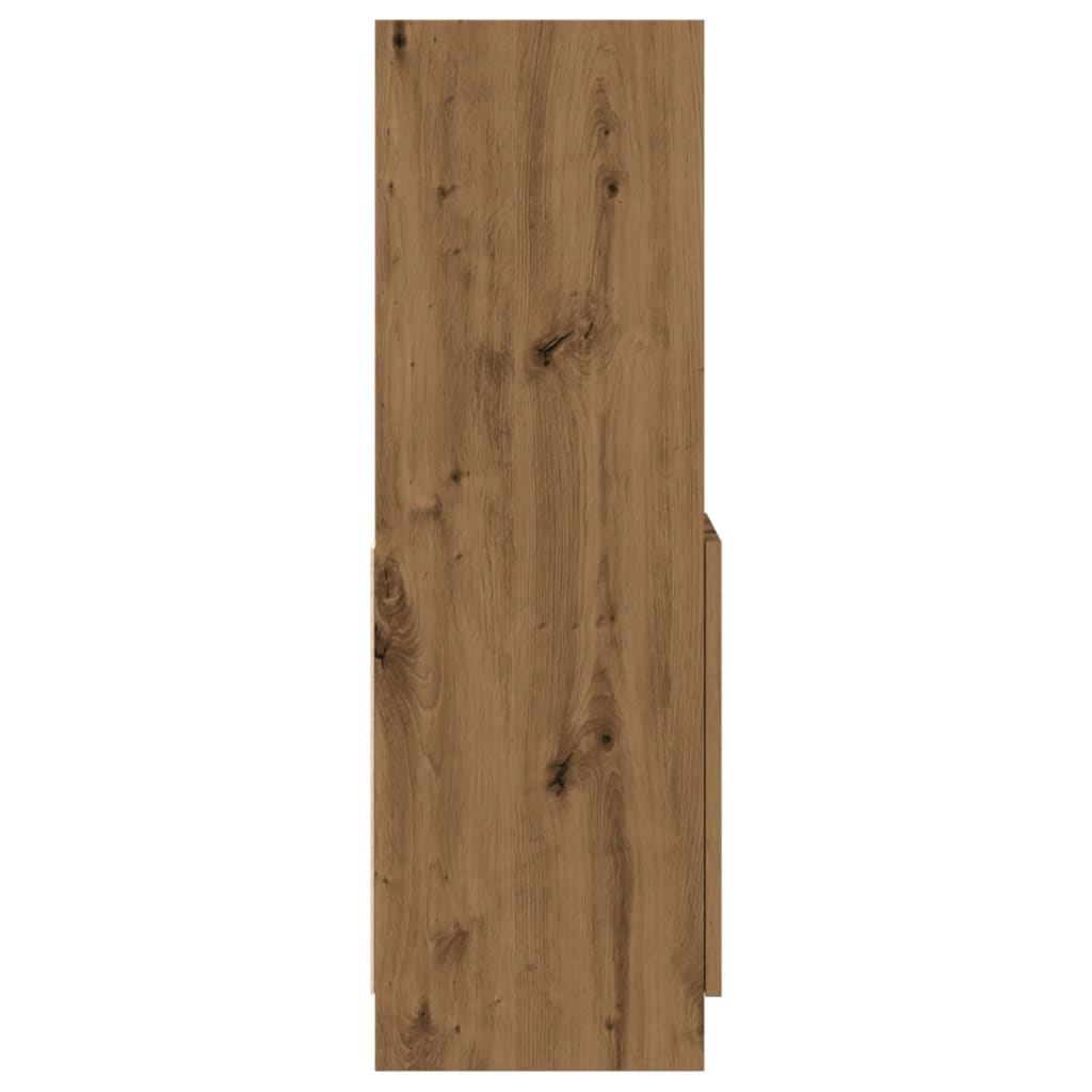 Highboard Artisan-Eiche 92x33x100 cm Holzwerkstoff