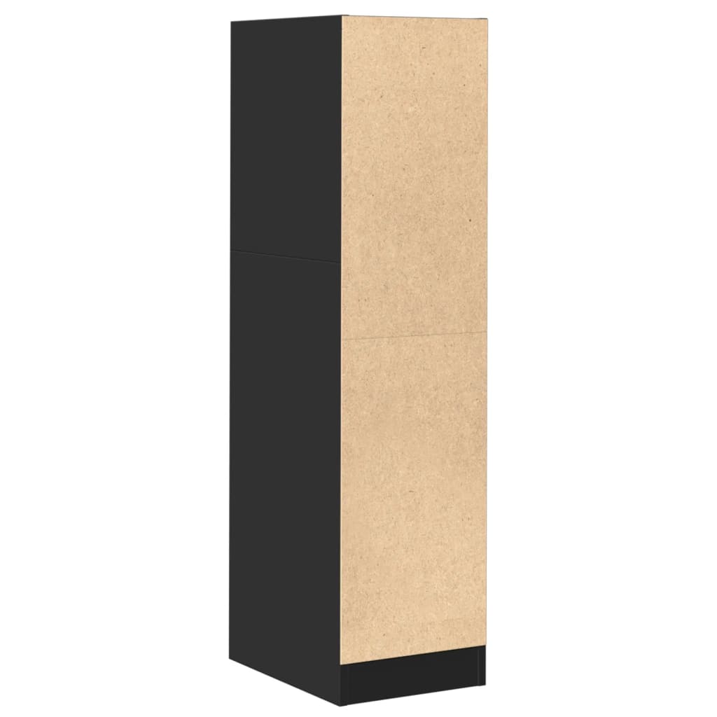 Apothekerschrank Schwarz 30x41x118 cm Holzwerkstoff