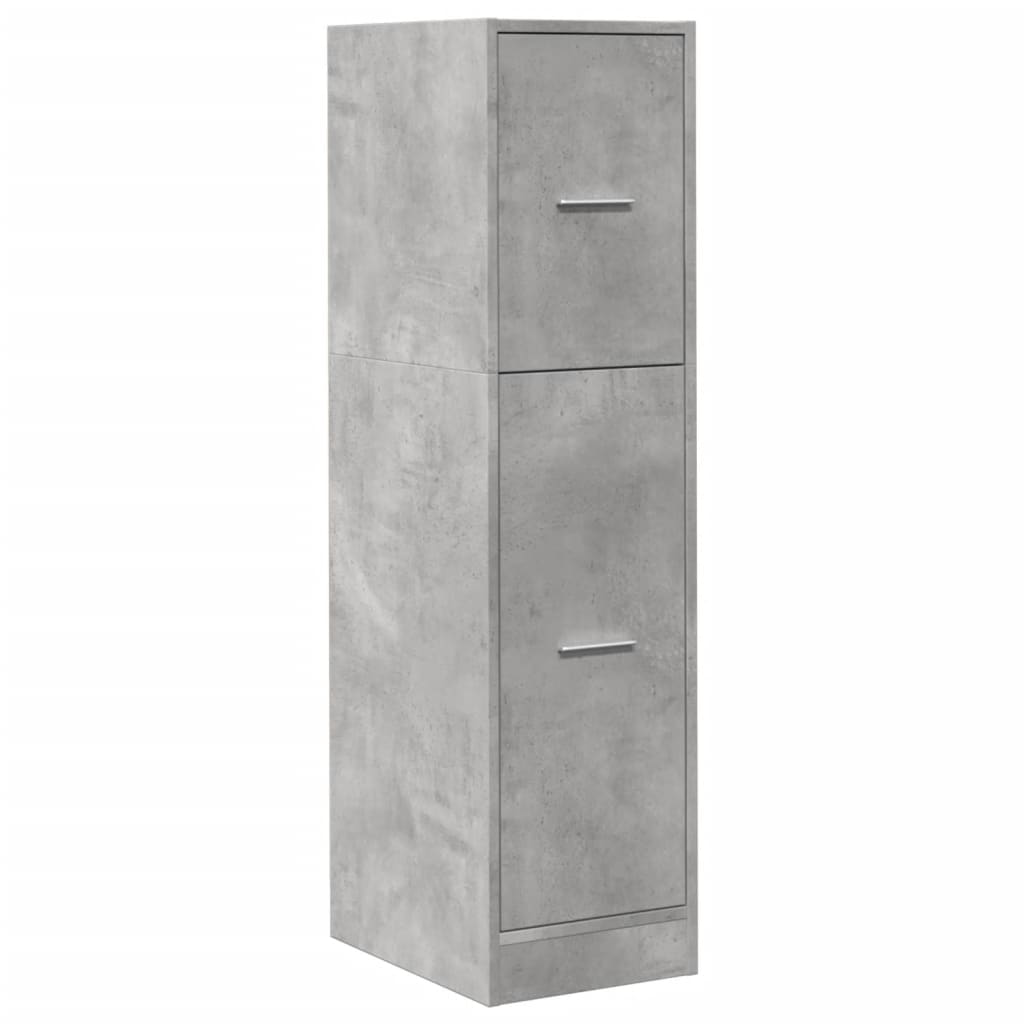 Apothekerschrank Betongrau 30x41x118 cm Holzwerkstoff