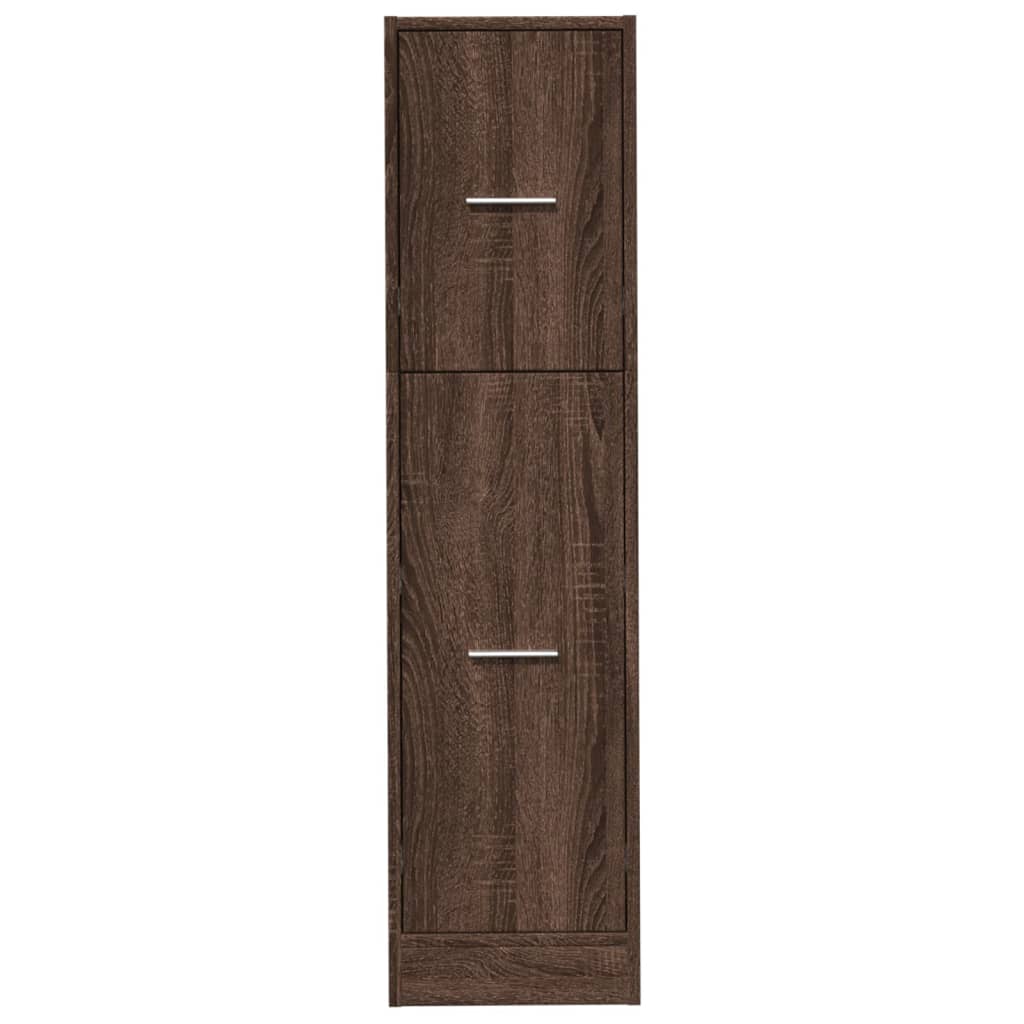 Apothekerschrank Braun Eichen-Optik 30x41x118 cm Holzwerkstoff