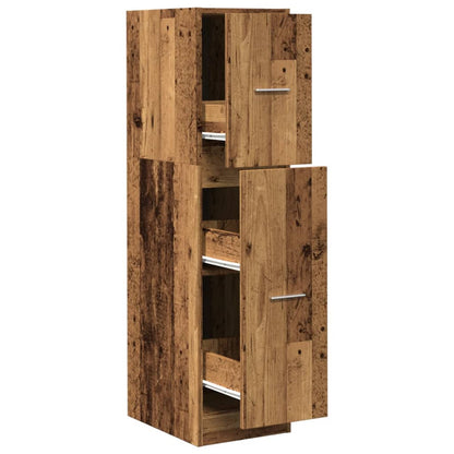 Apothekerschrank Altholz-Optik 30x41x118 cm Holzwerkstoff