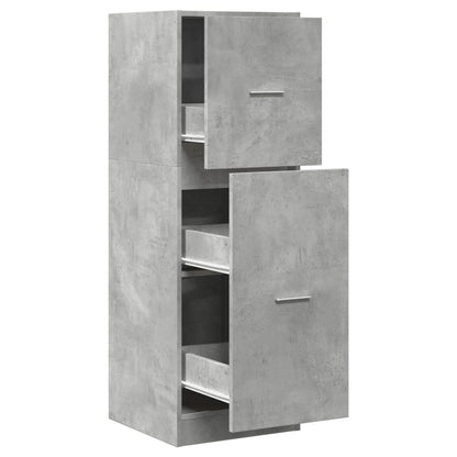 Apothekerschrank Betongrau 40x41x118 cm Holzwerkstoff