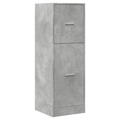 Apothekerschrank Betongrau 40x41x118 cm Holzwerkstoff