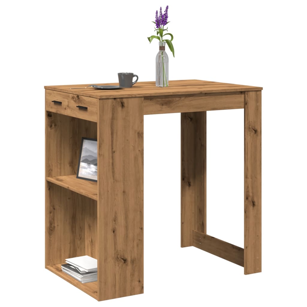 Bartisch Artisan-Eiche 102x70x103,5 cm Holzwerkstoff