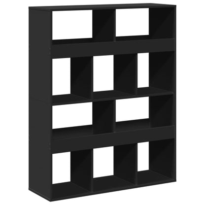 Bücherregal Schwarz 100x33x125,5 cm Holzwerkstoff