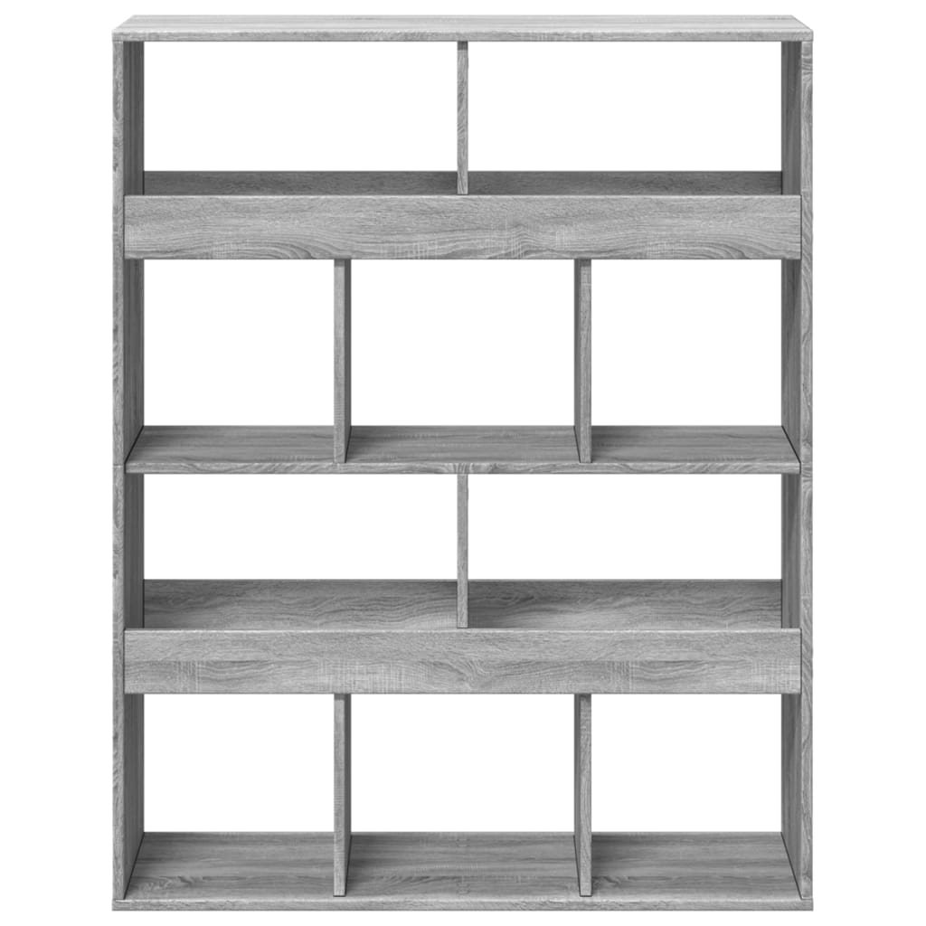 Bücherregal Grau Sonoma 100x33x125,5 cm Holzwerkstoff