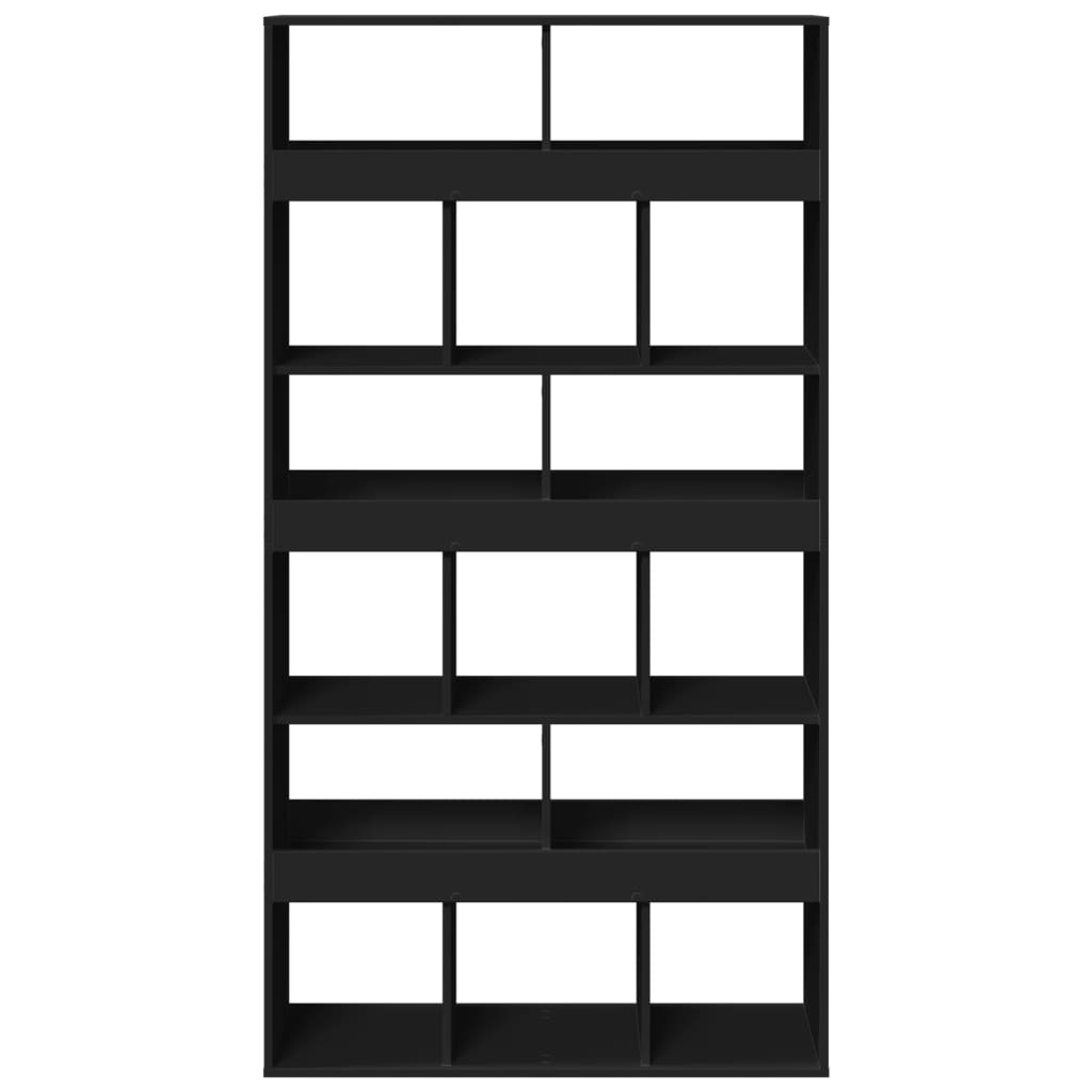 Raumteiler Schwarz 100x33x187,5 cm Holzwerkstoff